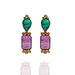 WATER DROP CRYSTAL RHINESTONE EARRINGS